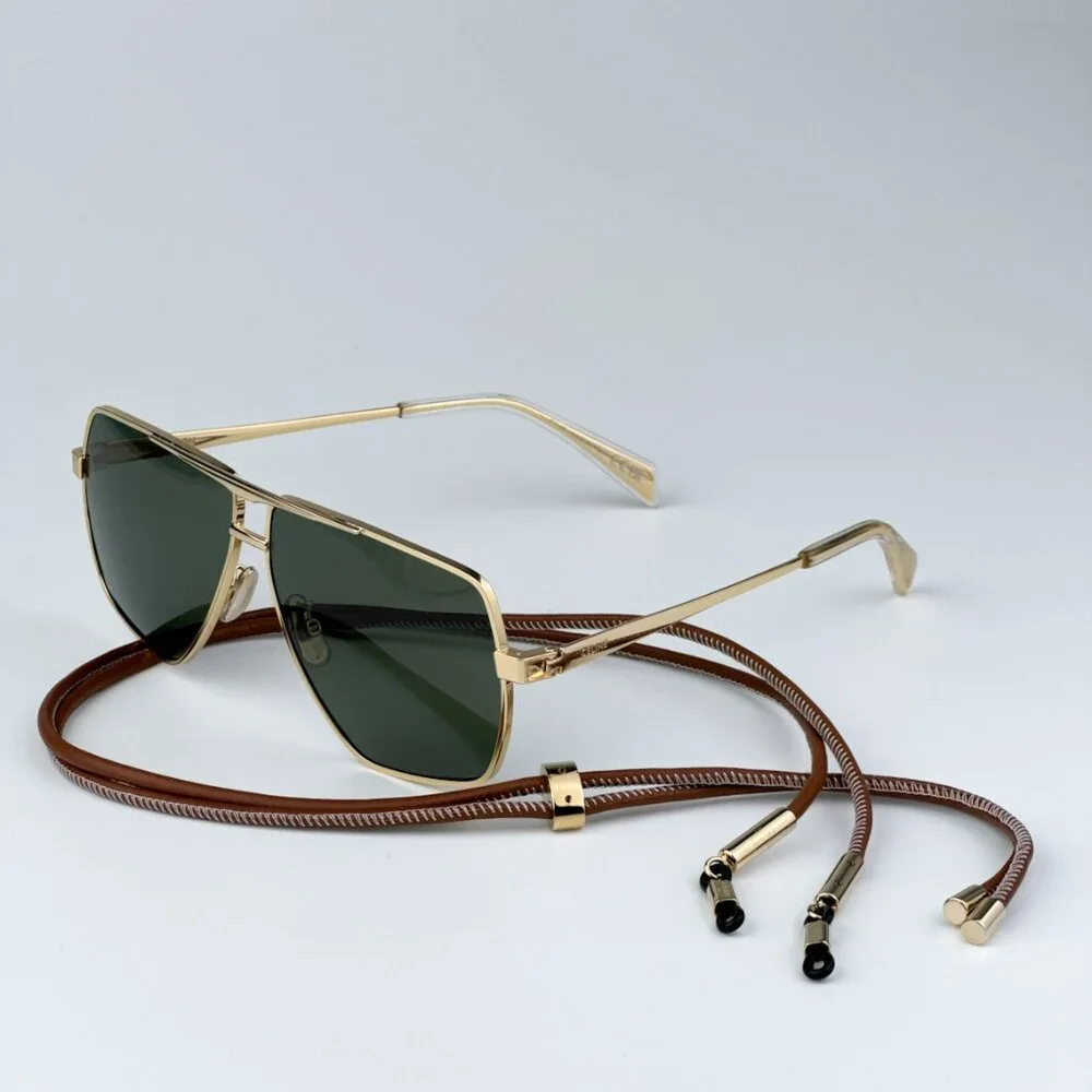 Celine CL40246U-Y 30N BRAND NEW Sunglasses Gold Green Aviator Unisex - Picture 4 of 15
